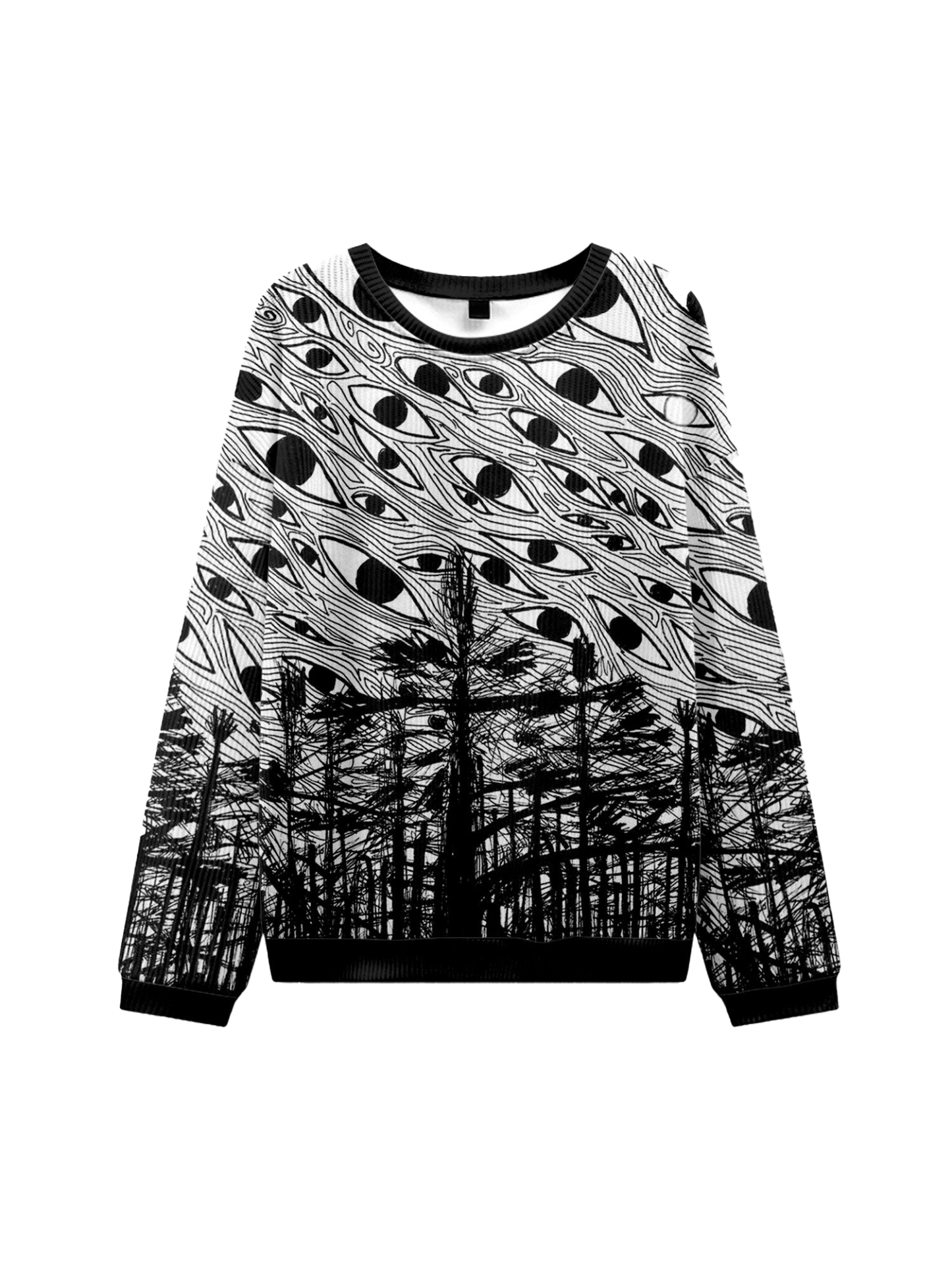 FOREST OF EYES KNIT SWEATSHIRT-ClassyOutlaw Sale