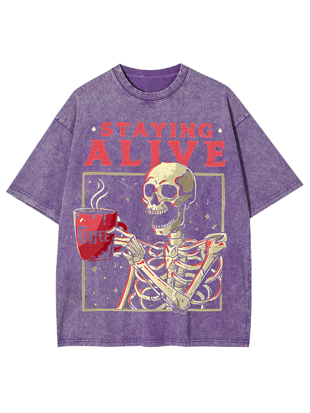 Staying Alive Washed Tshirt
