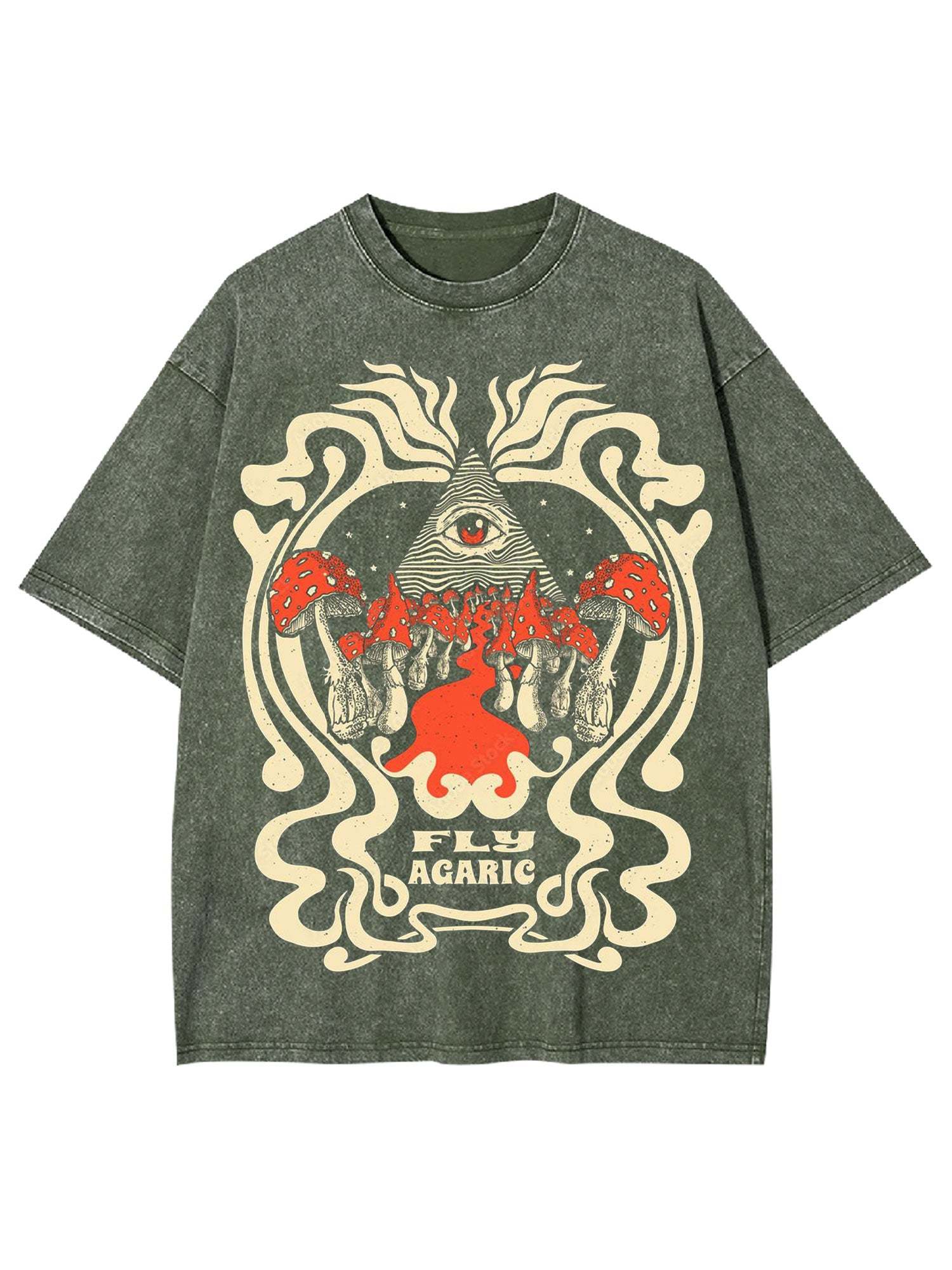 Fantasy Mushroom Washed Tshirt