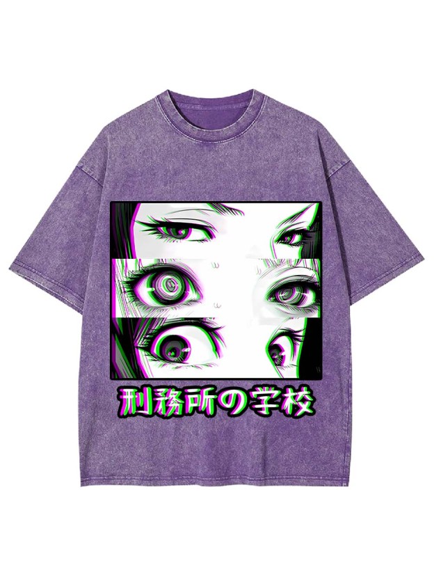 Eyes of the Prison School Washed Tshirt