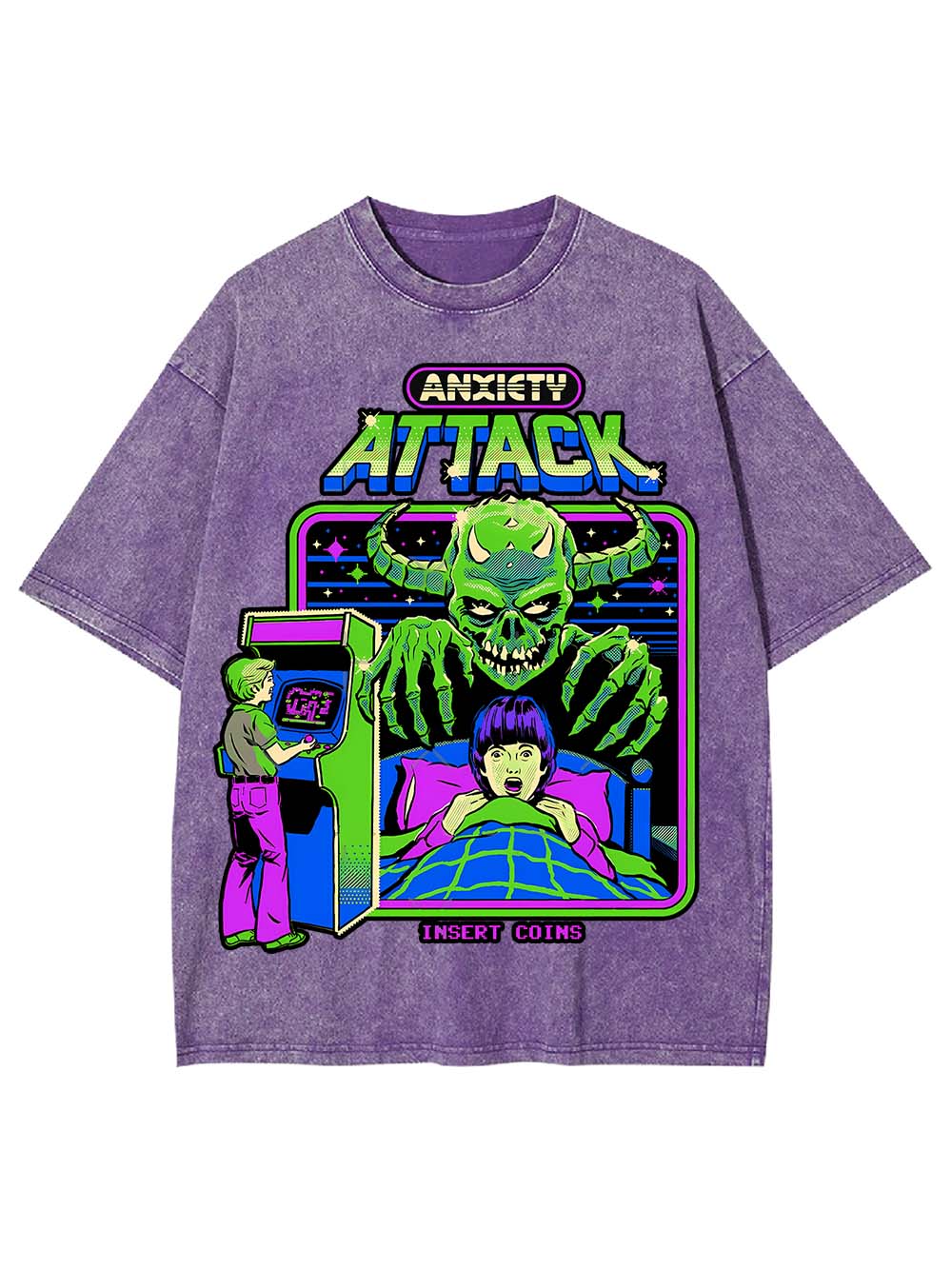 Anxiety Attack Washed Tshirt
