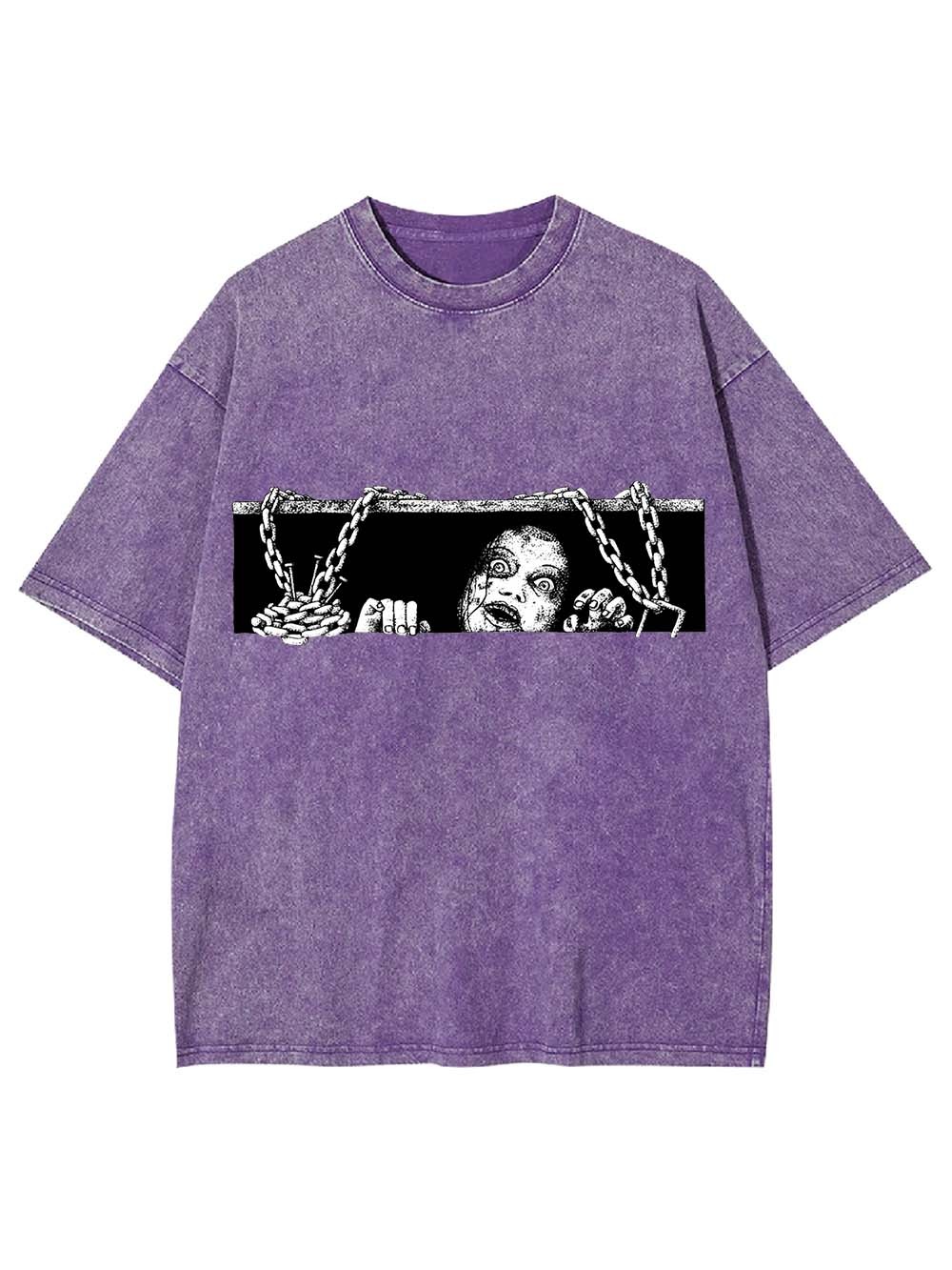 Chained Horror Washed Tshirt