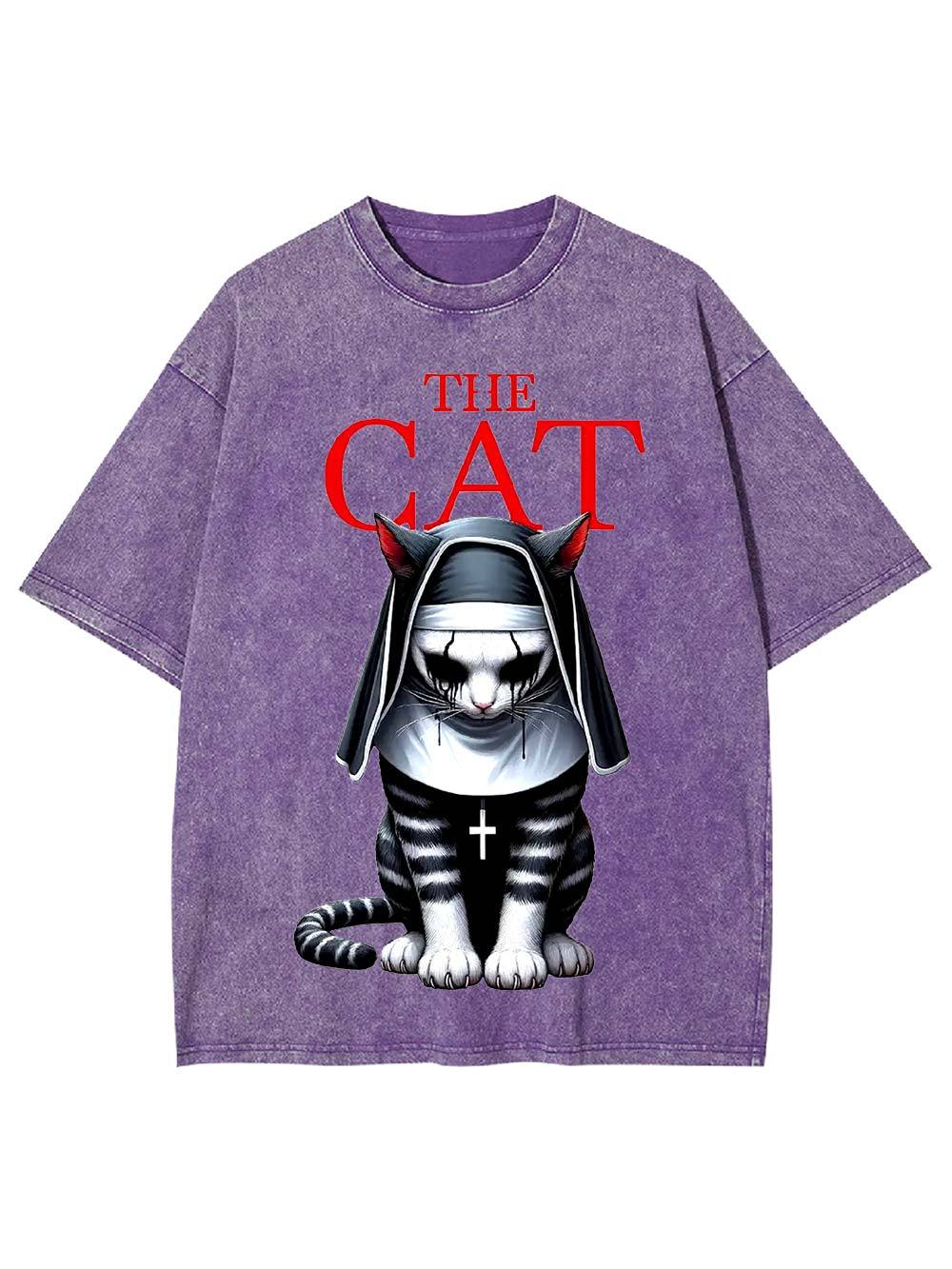 The Cat Nun Washed Tshirt