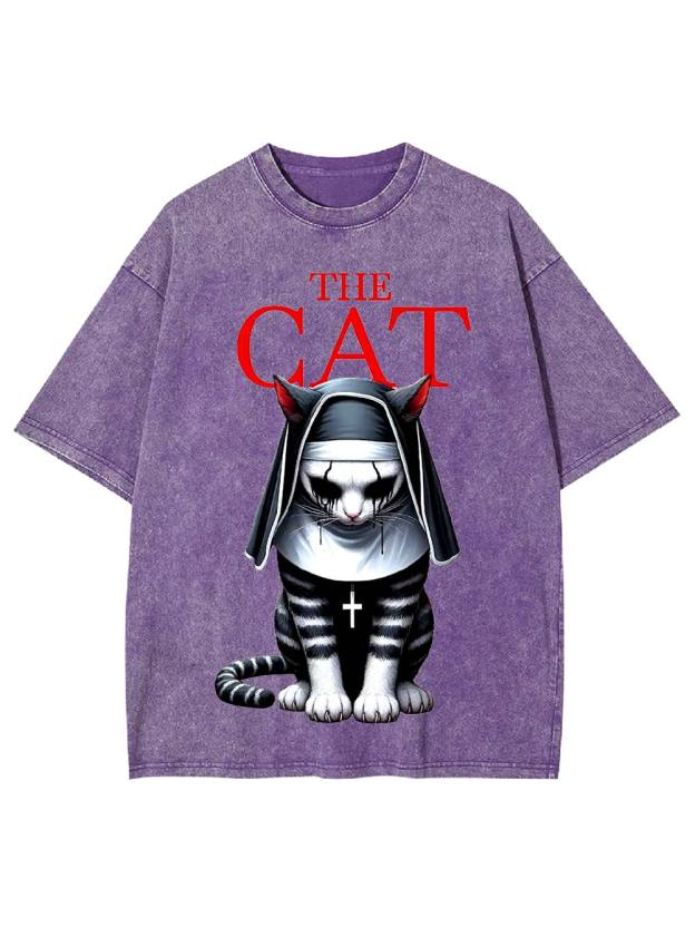 The Cat Nun Washed Tshirt