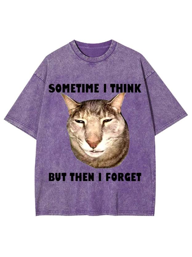 Sometime I Think   But Then I Forget  Washed Tshirt