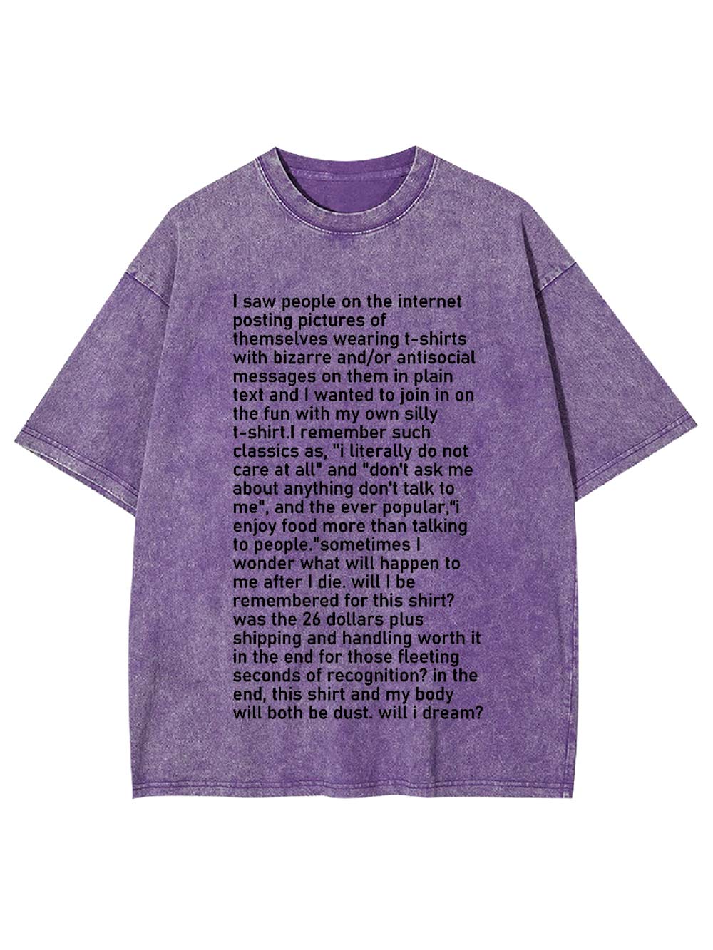 My Silly T-Shirt Story Washed Tshirt