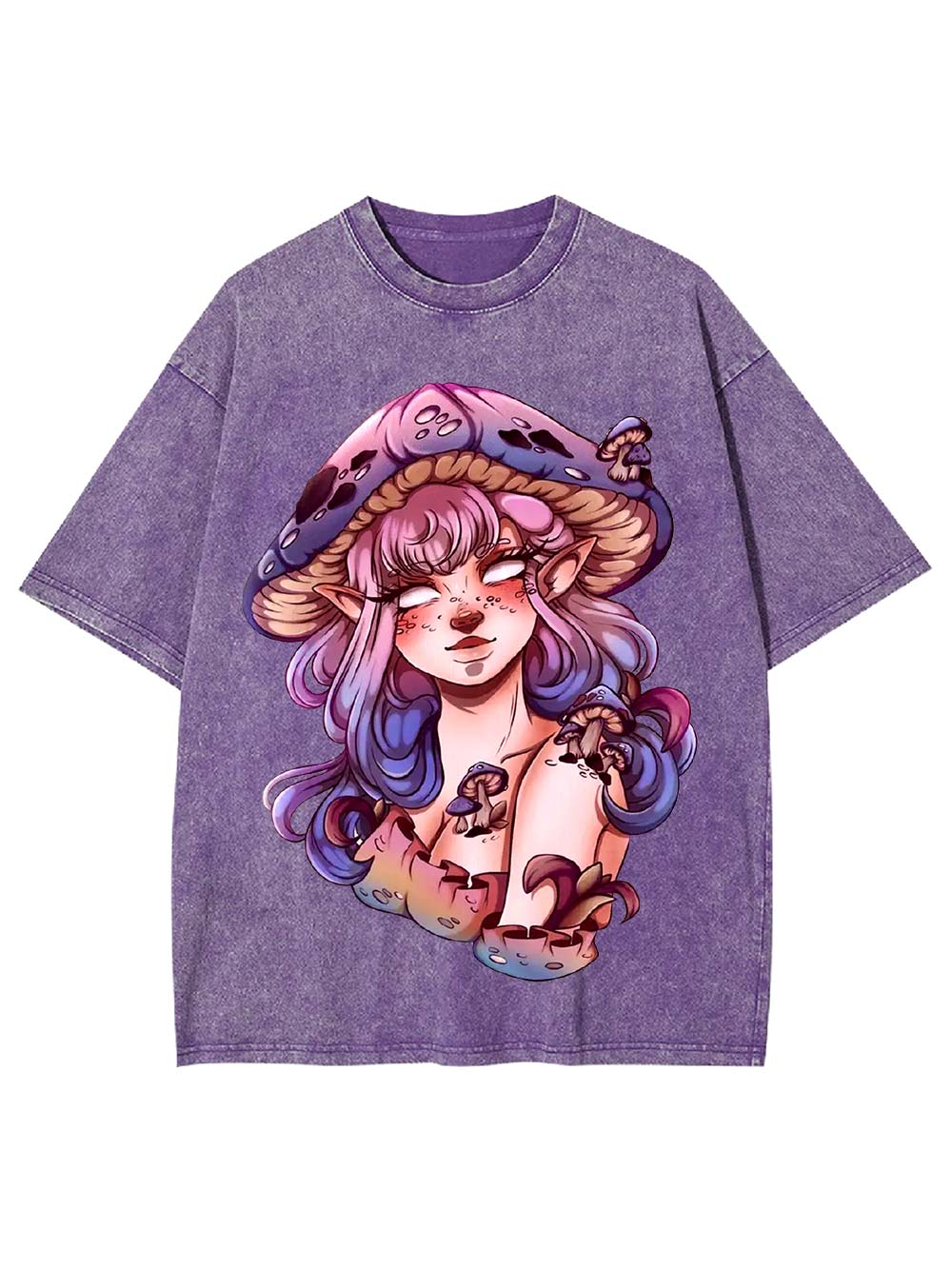Mushroom Fairy Enchantress Washed Tshirt