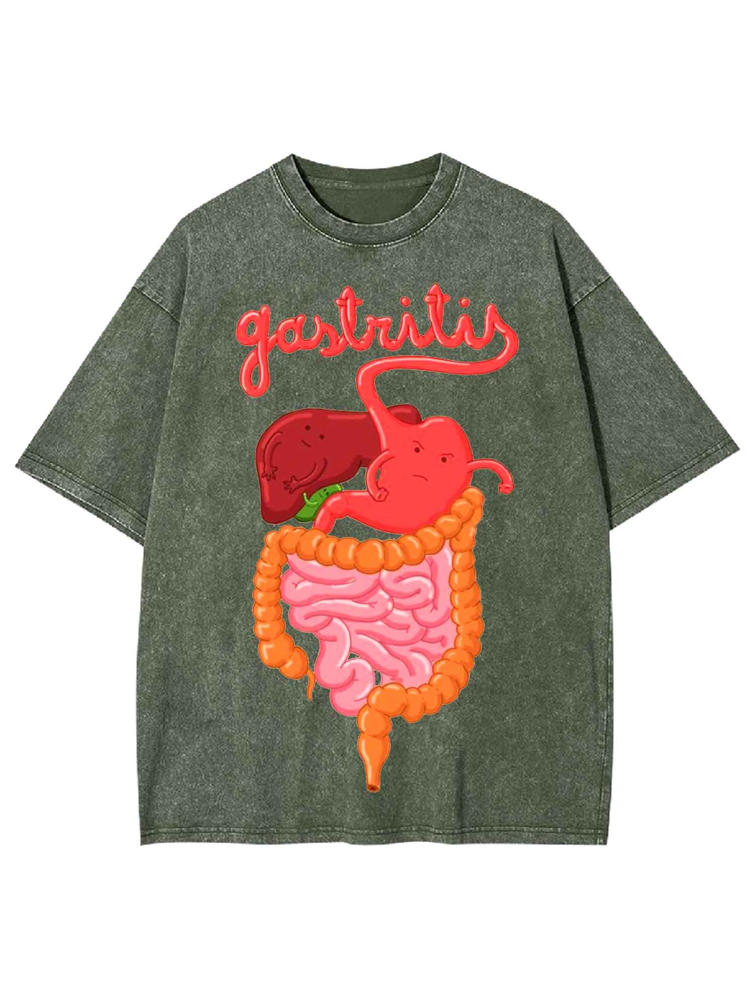 Angry Stomach Washed Tshirt