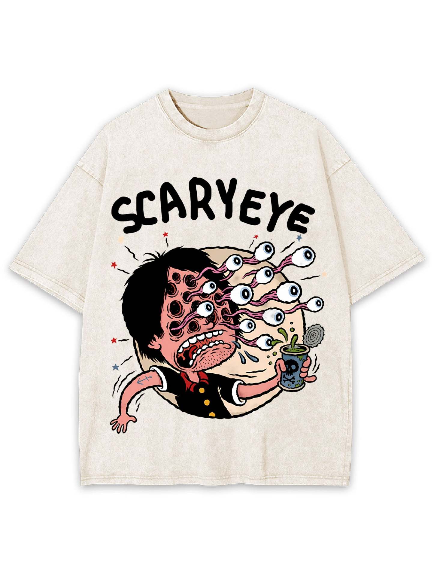 Scary Eye Washed Tshirt