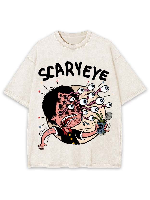Scary Eye Washed Tshirt