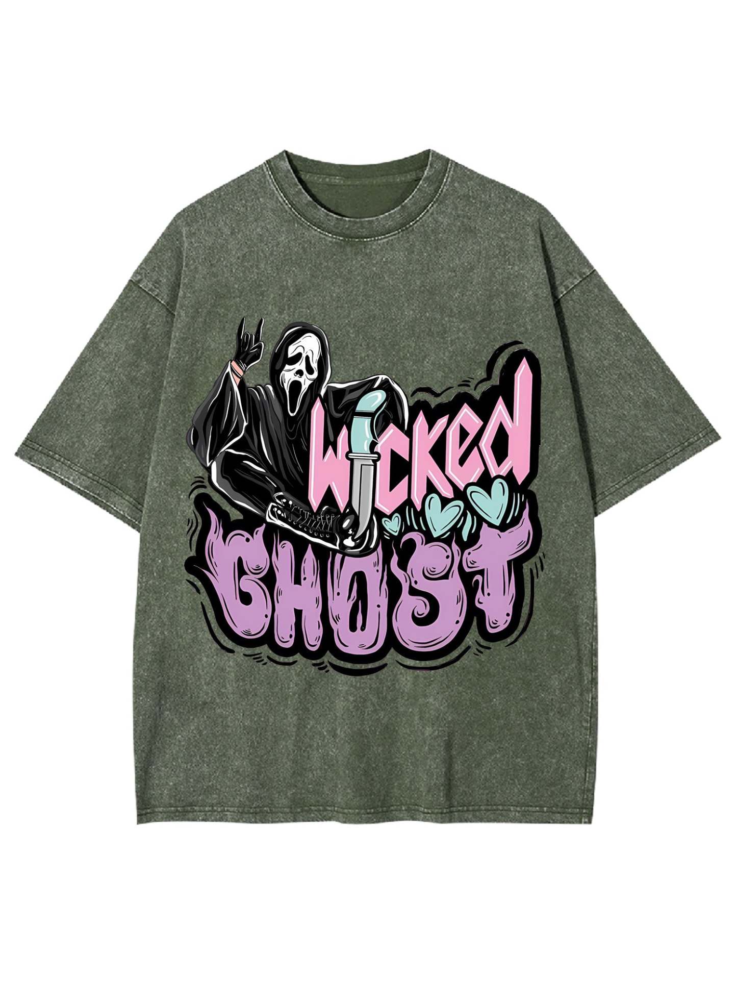 Wicked Ghost Washed Tshirt