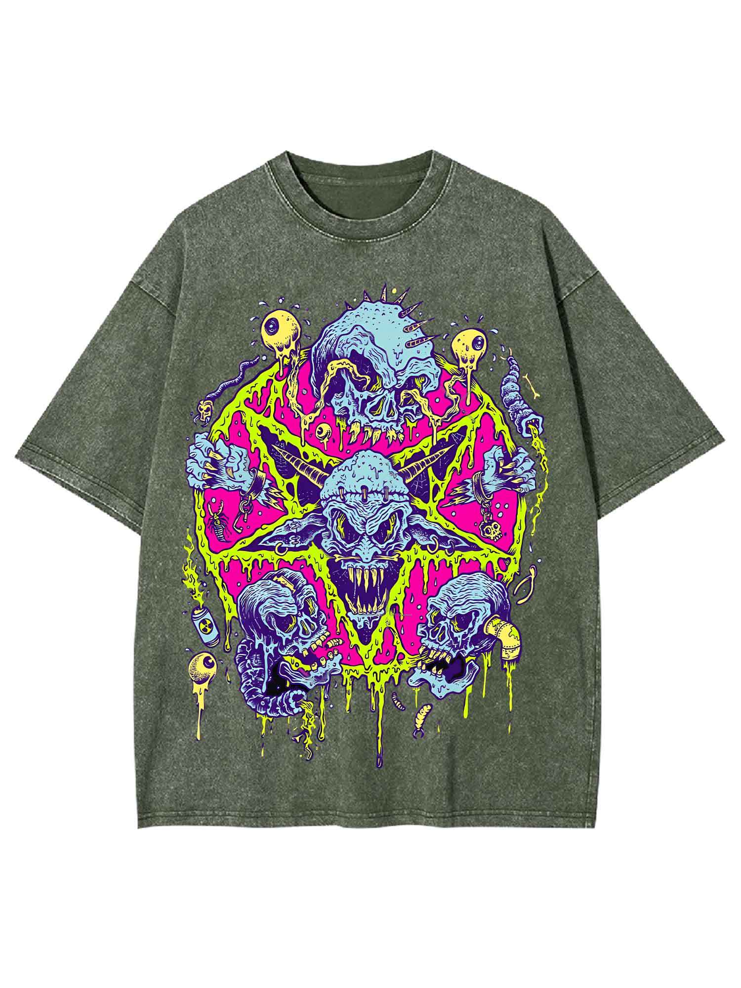Neon Nightmare Washed Tshirt