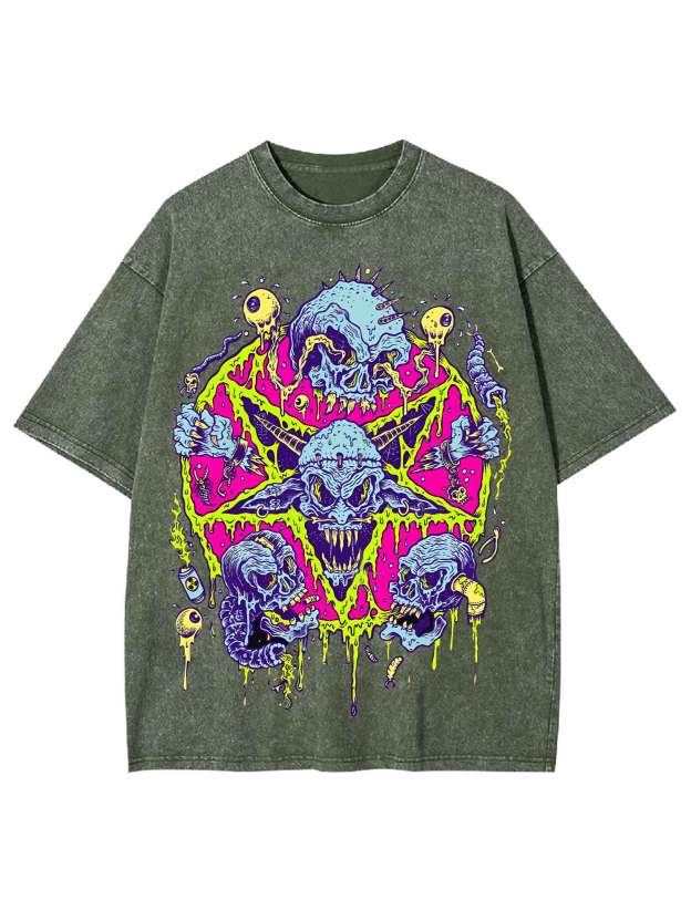 Neon Nightmare Washed Tshirt