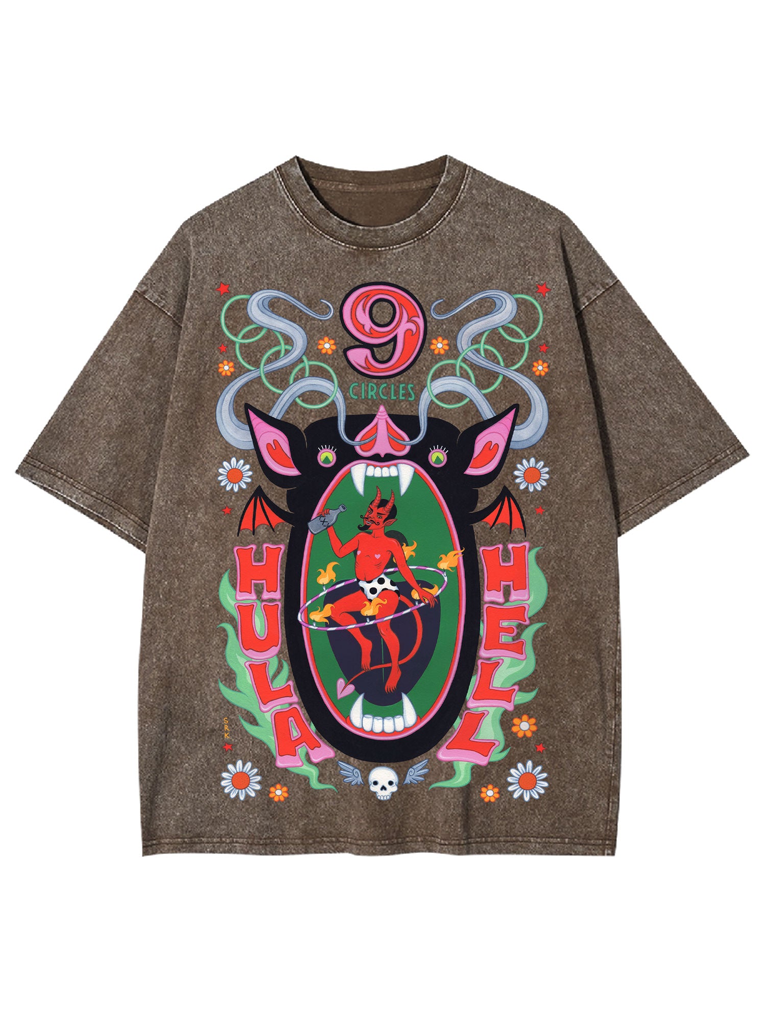 Hula Hell Washed Tshirt