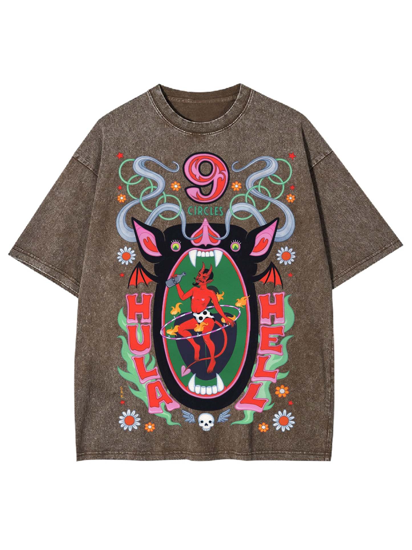 Hula Hell Washed Tshirt