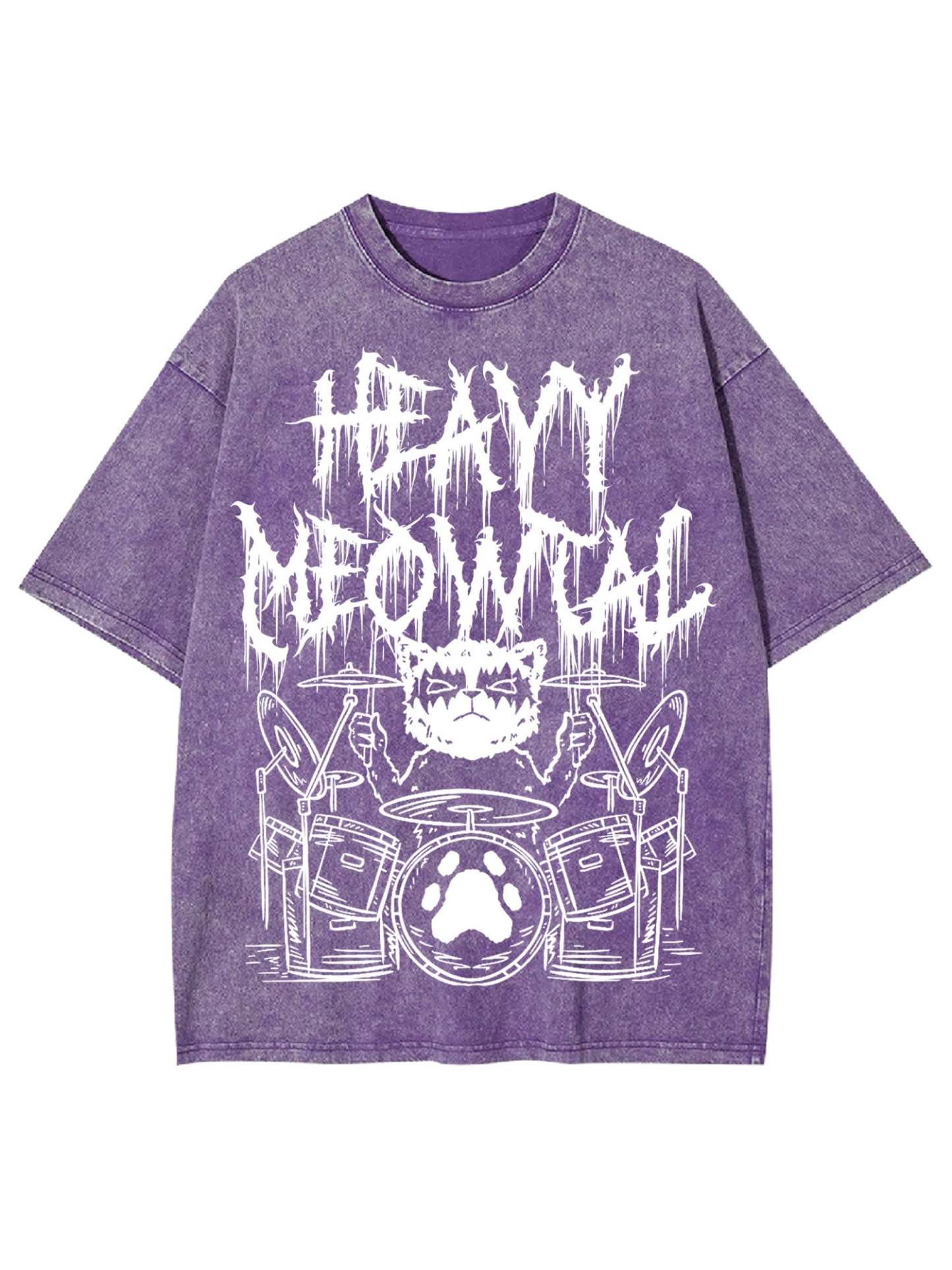 Heavy Meowtal Washed Tshirt