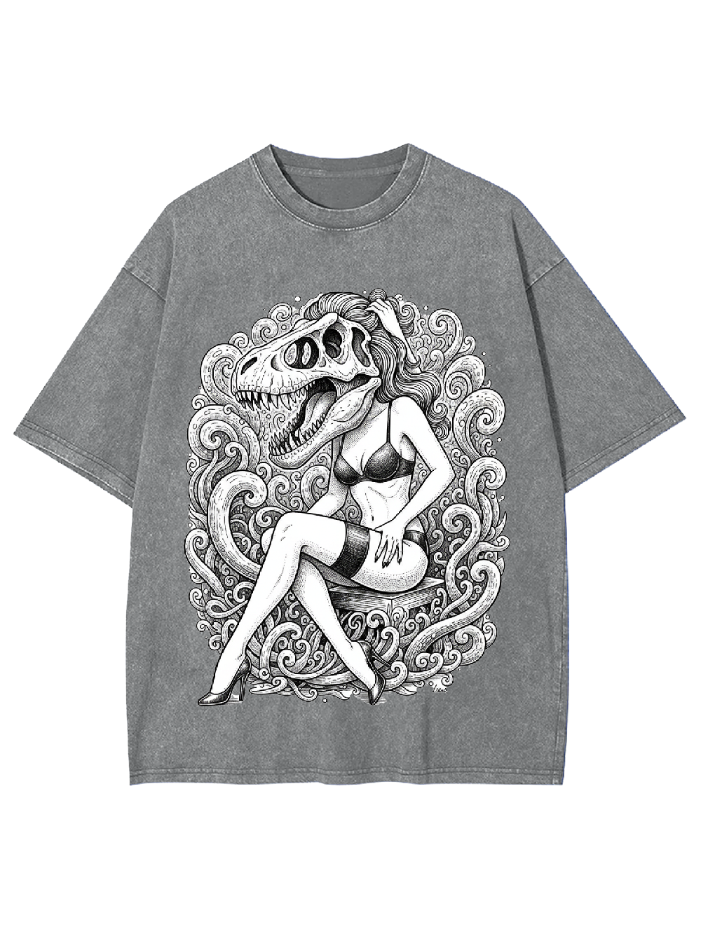 T-Rex Siren Washed Tshirt