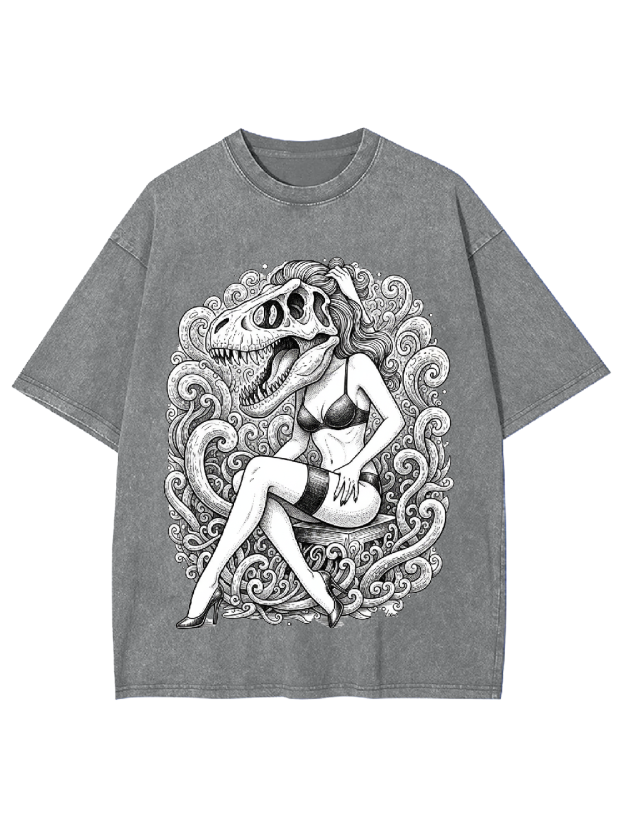 T-Rex Siren Washed Tshirt