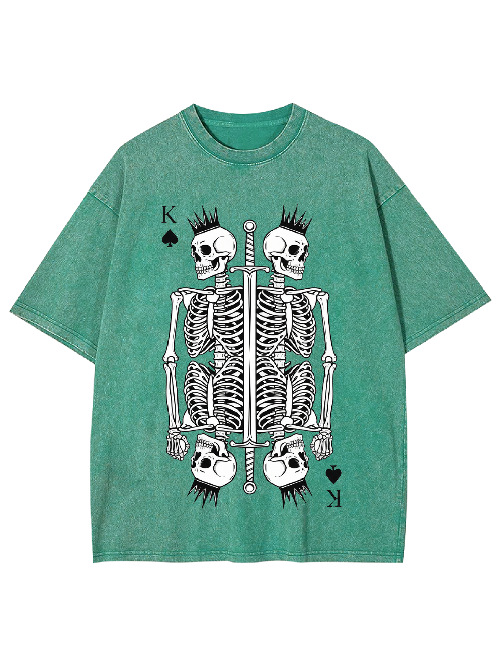 Skeleton King Washed Tshirt