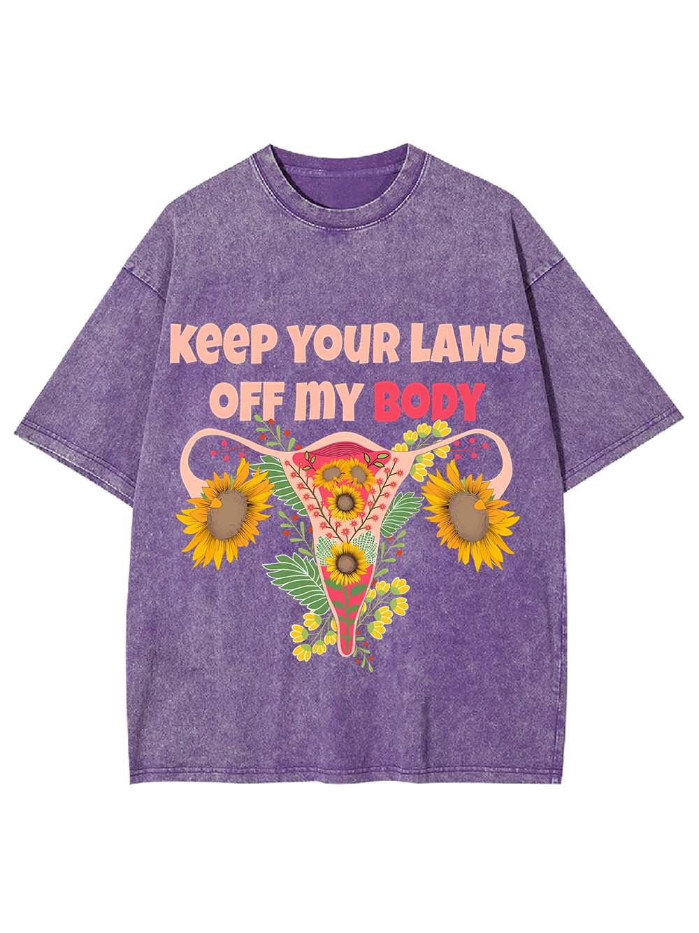 Keep Your Laws Off My Body Washed Tshirt