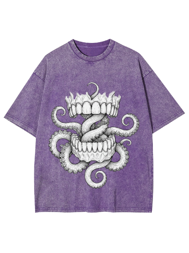Tentacle Bite Washed Tshirt
