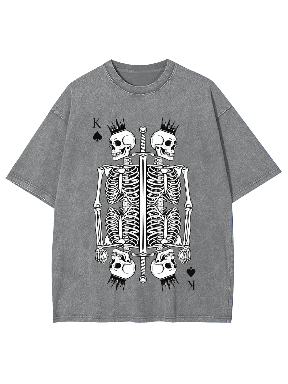 Skeleton King Washed Tshirt