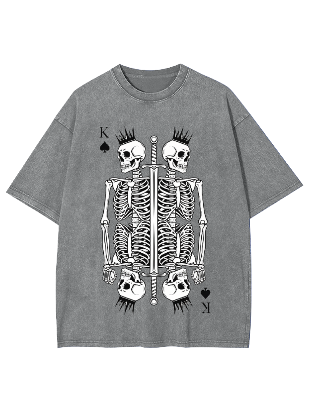 Skeleton King Washed Tshirt