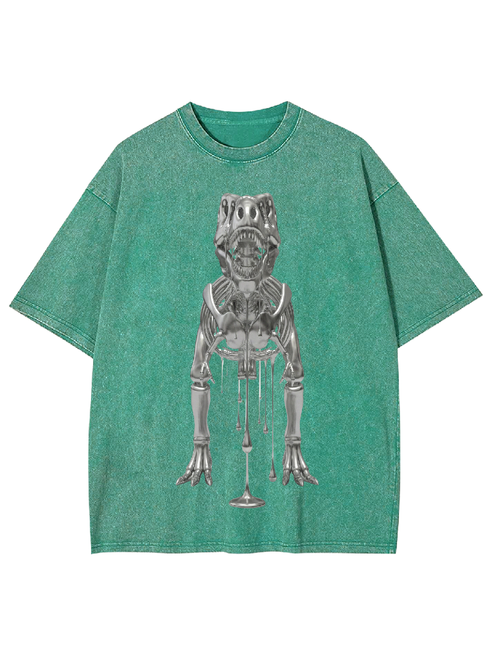 Liquid Dinosaur Skeleton Washed Tshirt