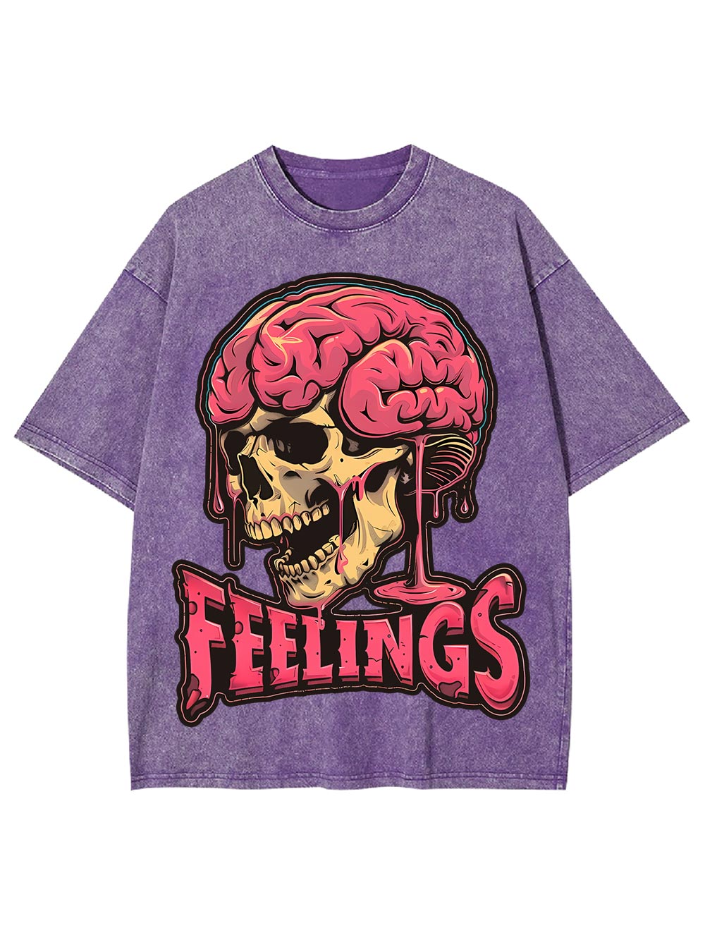 Brain Feelings Washed Tshirt