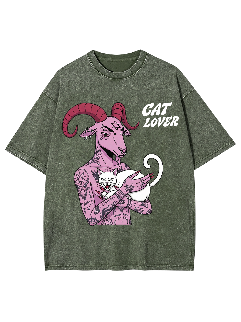Infernal Pet Owner Washed Tshirt-ClassyOutlaw Sale