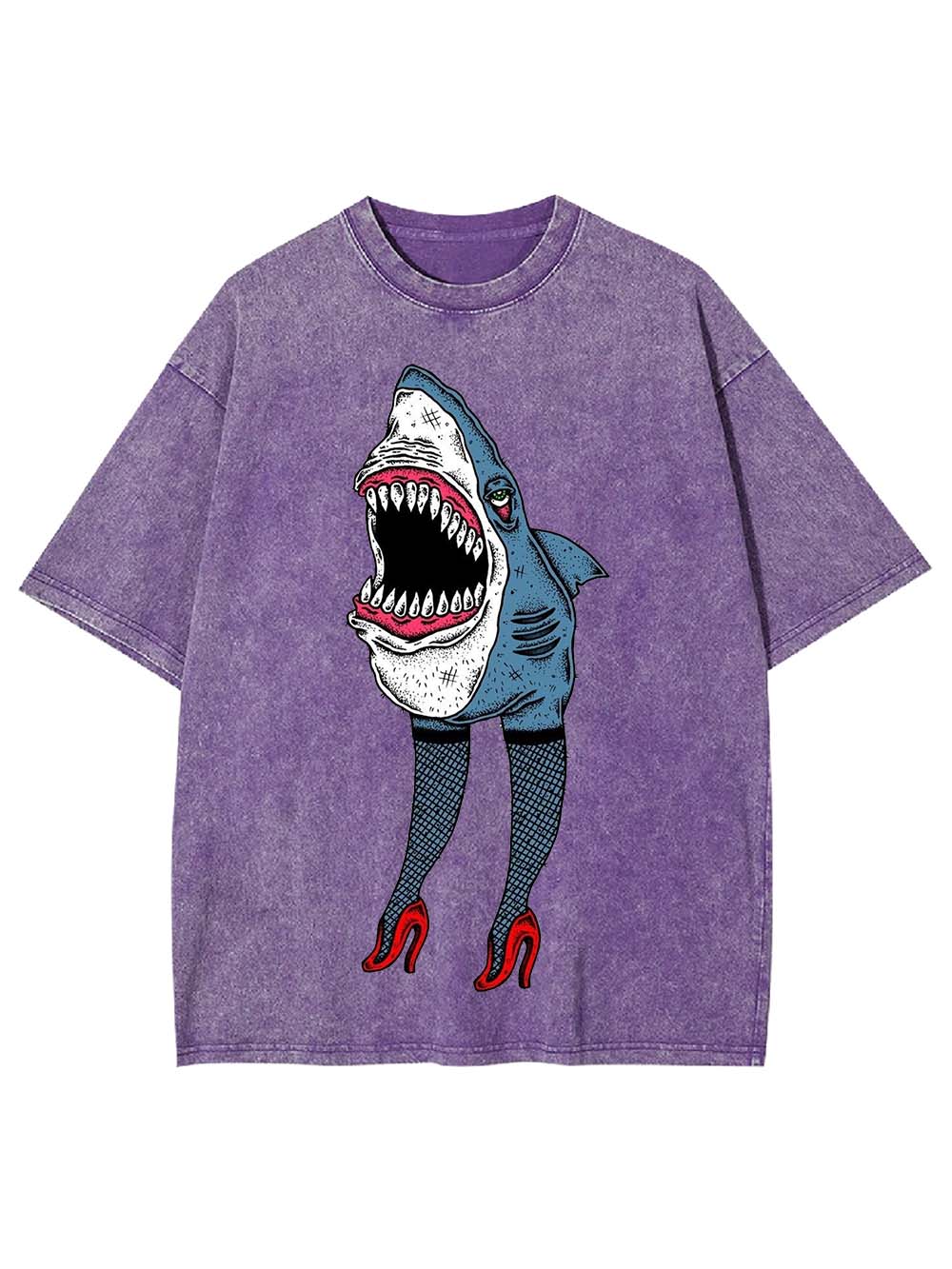 Fashionable Shark Washed Tshirt