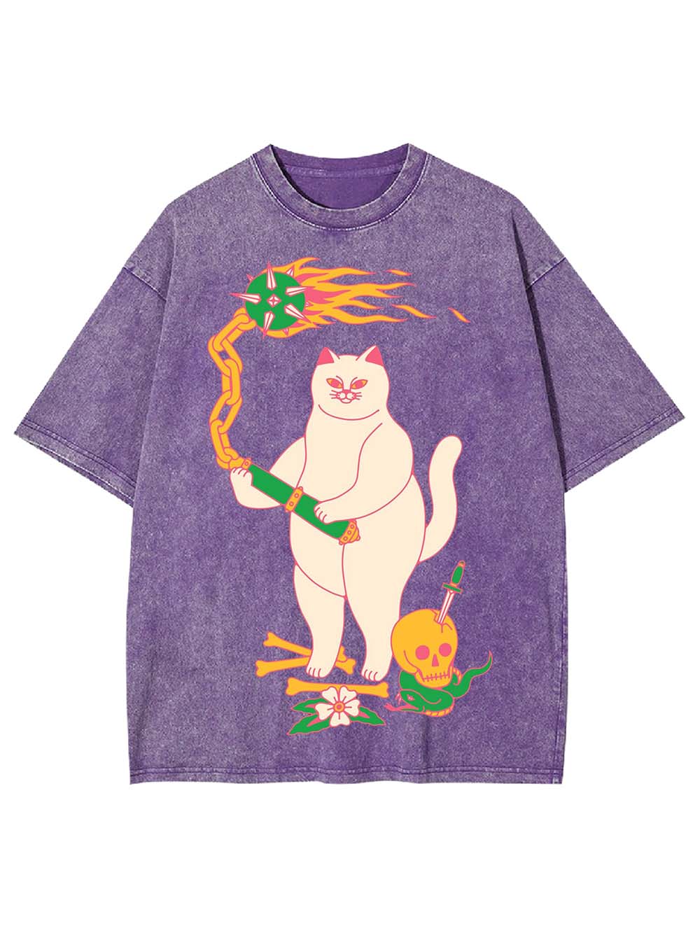 FEROCIOUS CAT WASHED TSHIRT