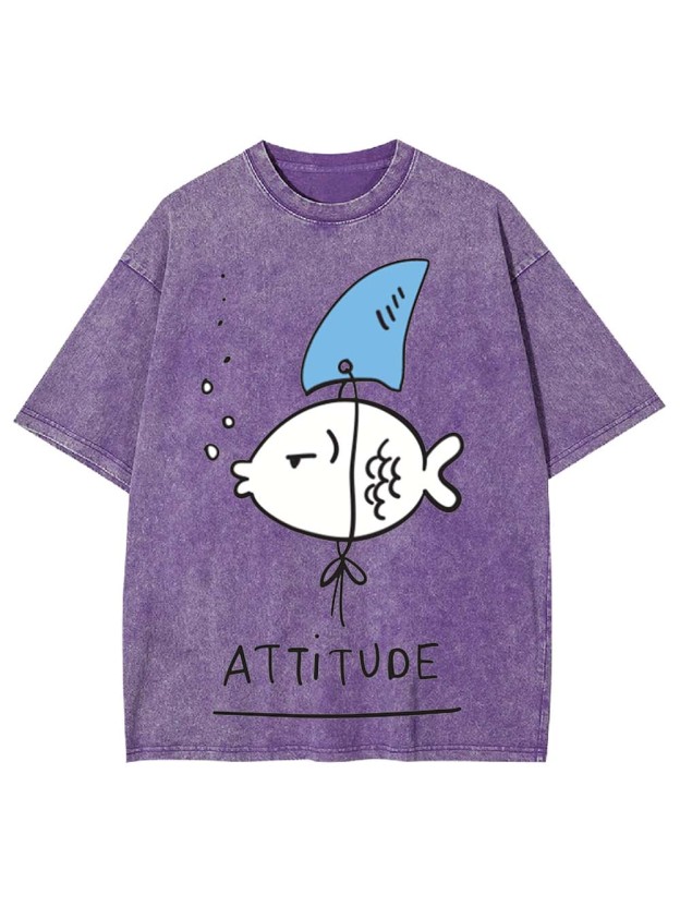 Attitude Washed Tshirt