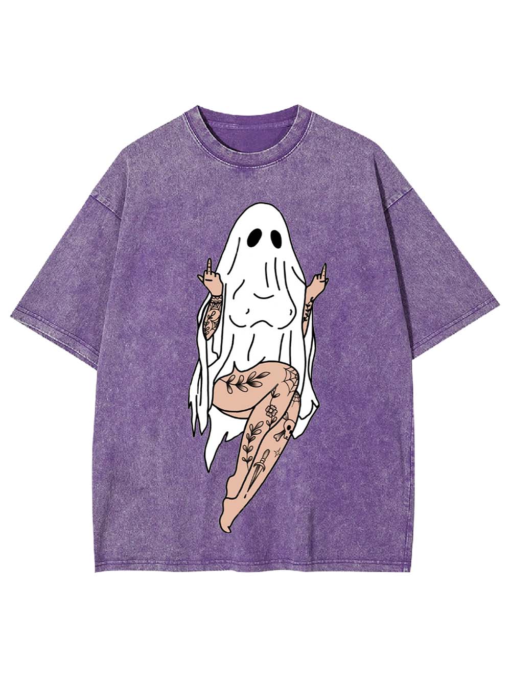 Tattooed Ghost Rebel Washed Tshirt
