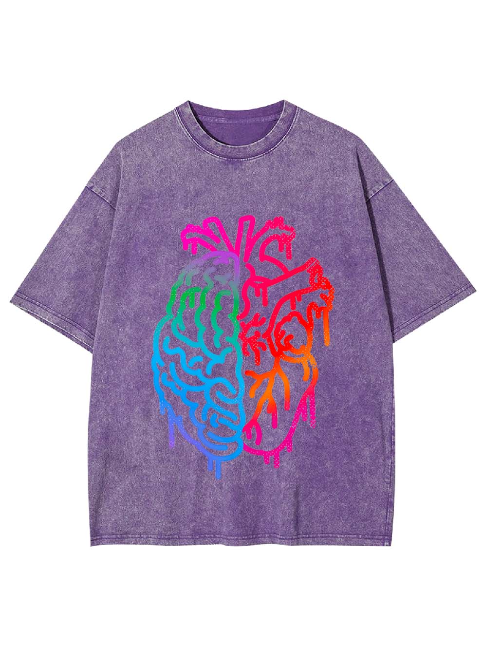 Heart vs Mind in Colors Washed Tshirt