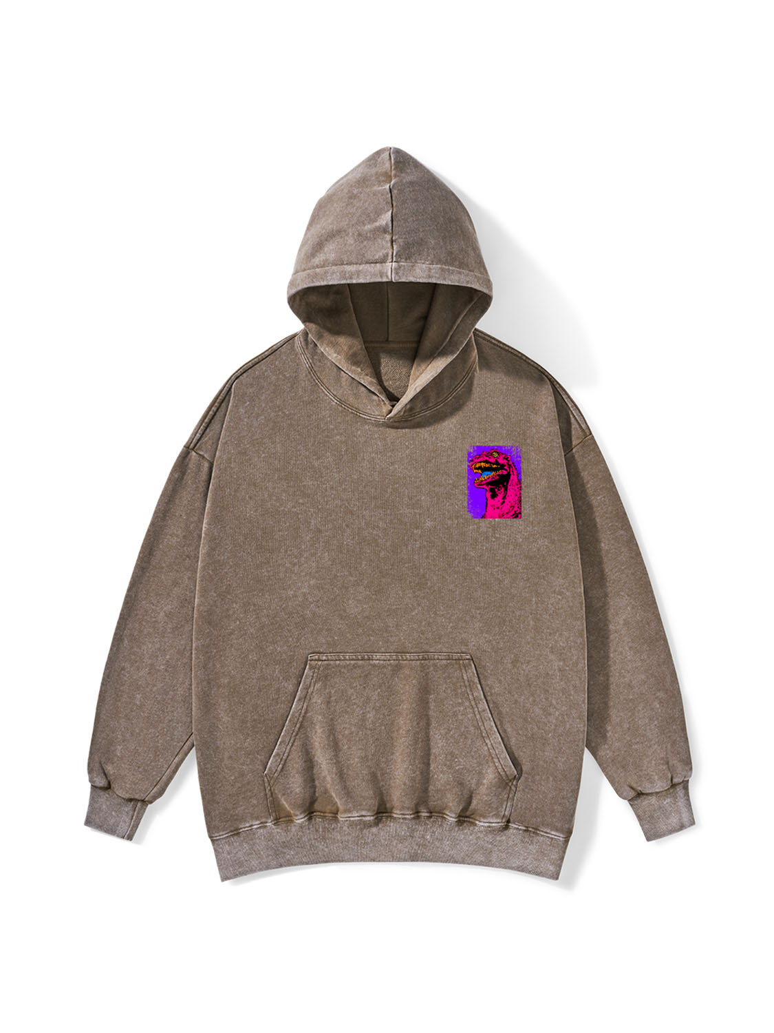 Neon Roar Washed Hoodie