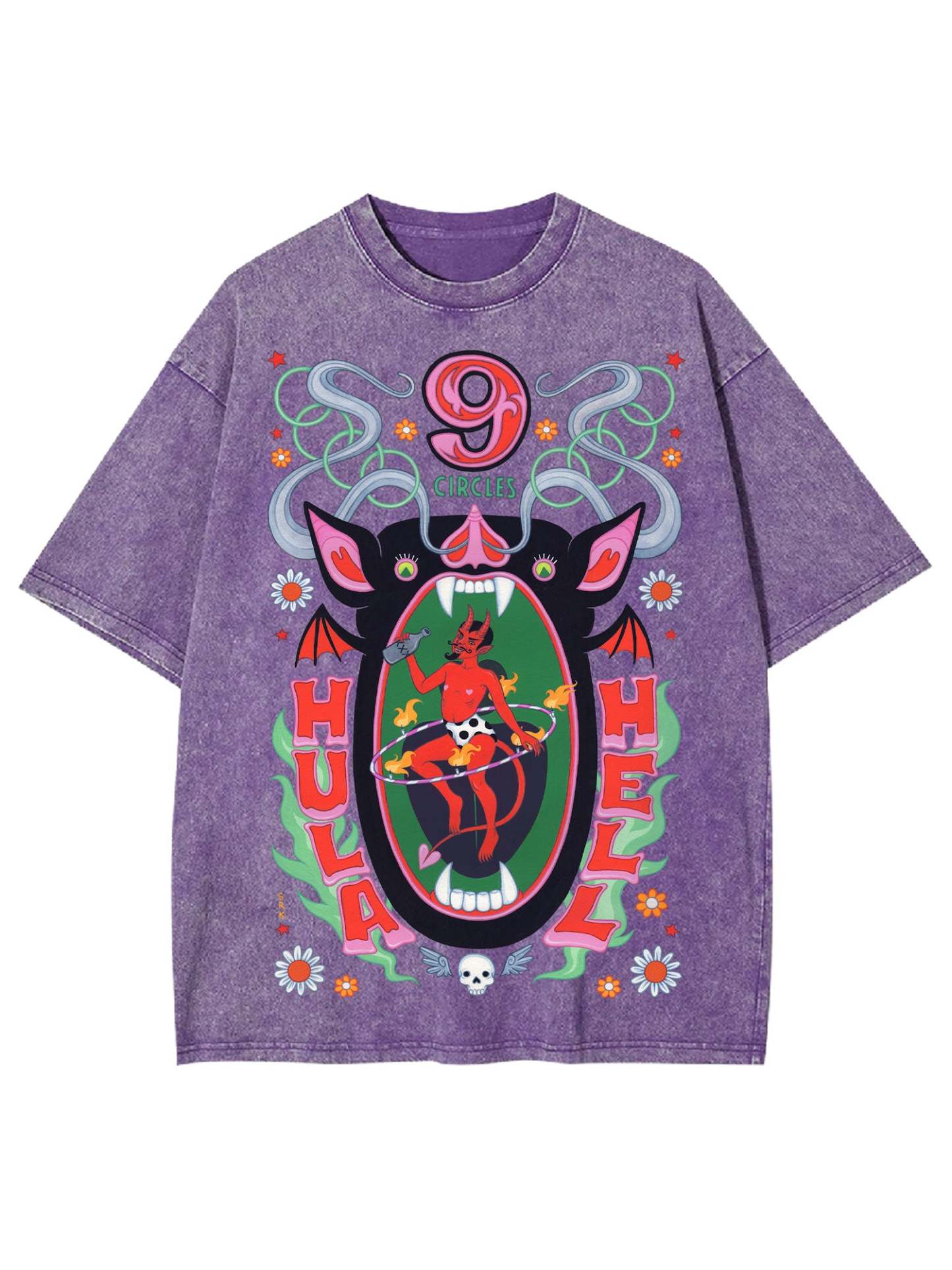 Hula Hell Washed Tshirt