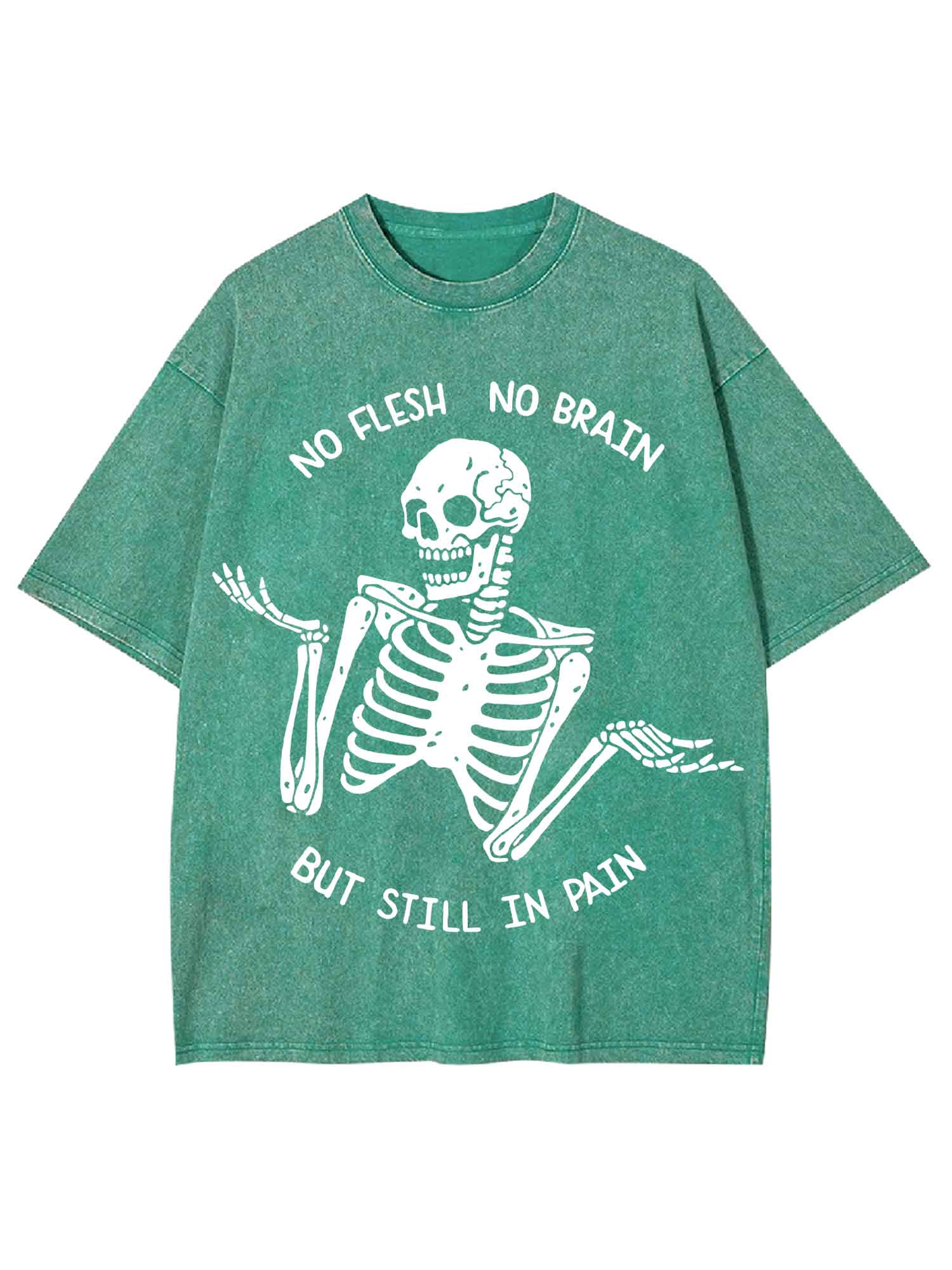 No Flesh No Brain But Still In Pain Washed Tshirt