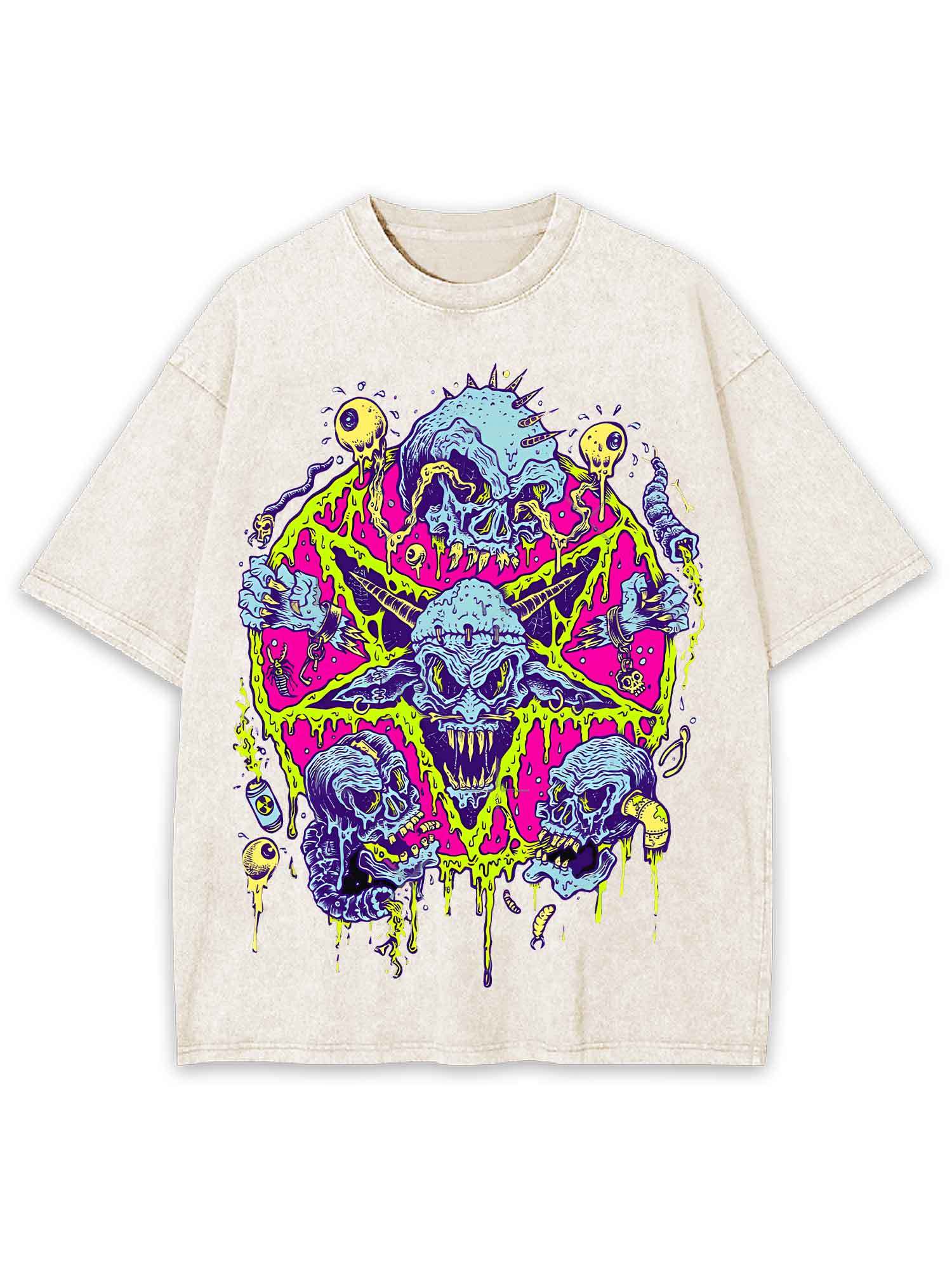 Neon Nightmare Washed Tshirt