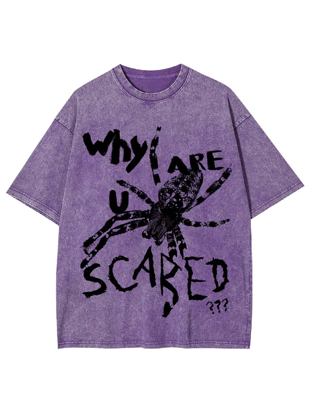 Why Are U Scared Washed Tshirt