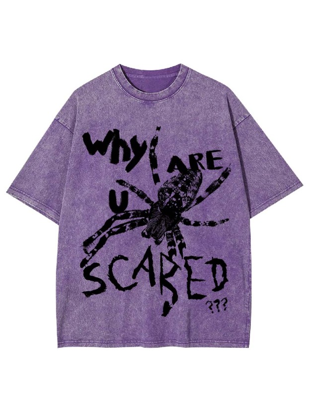 Why Are U Scared Washed Tshirt