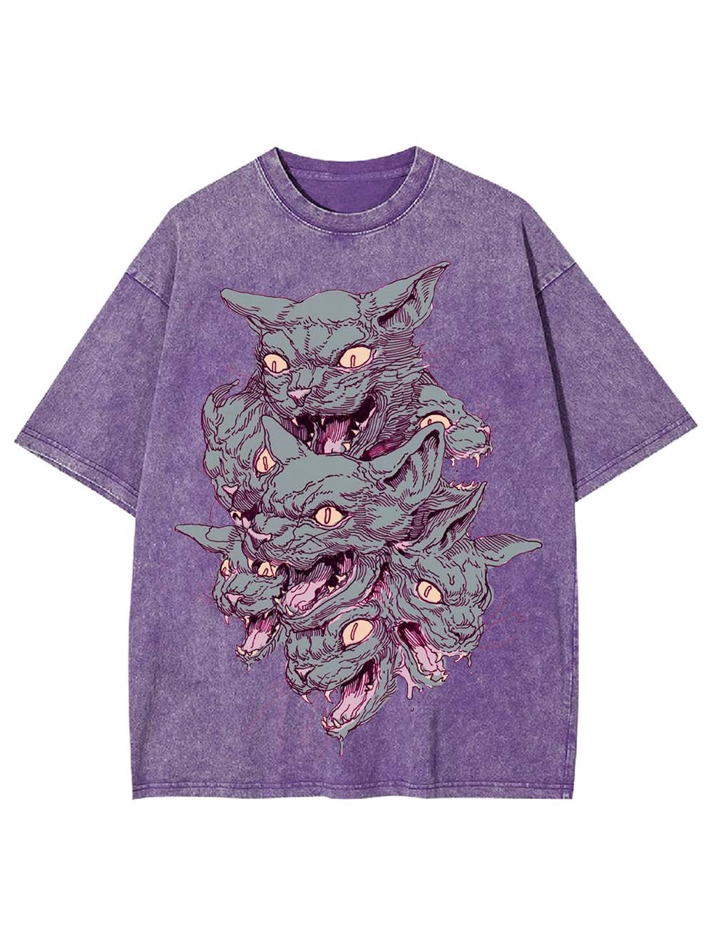 Multi-Headed Beast Washed Tshirt