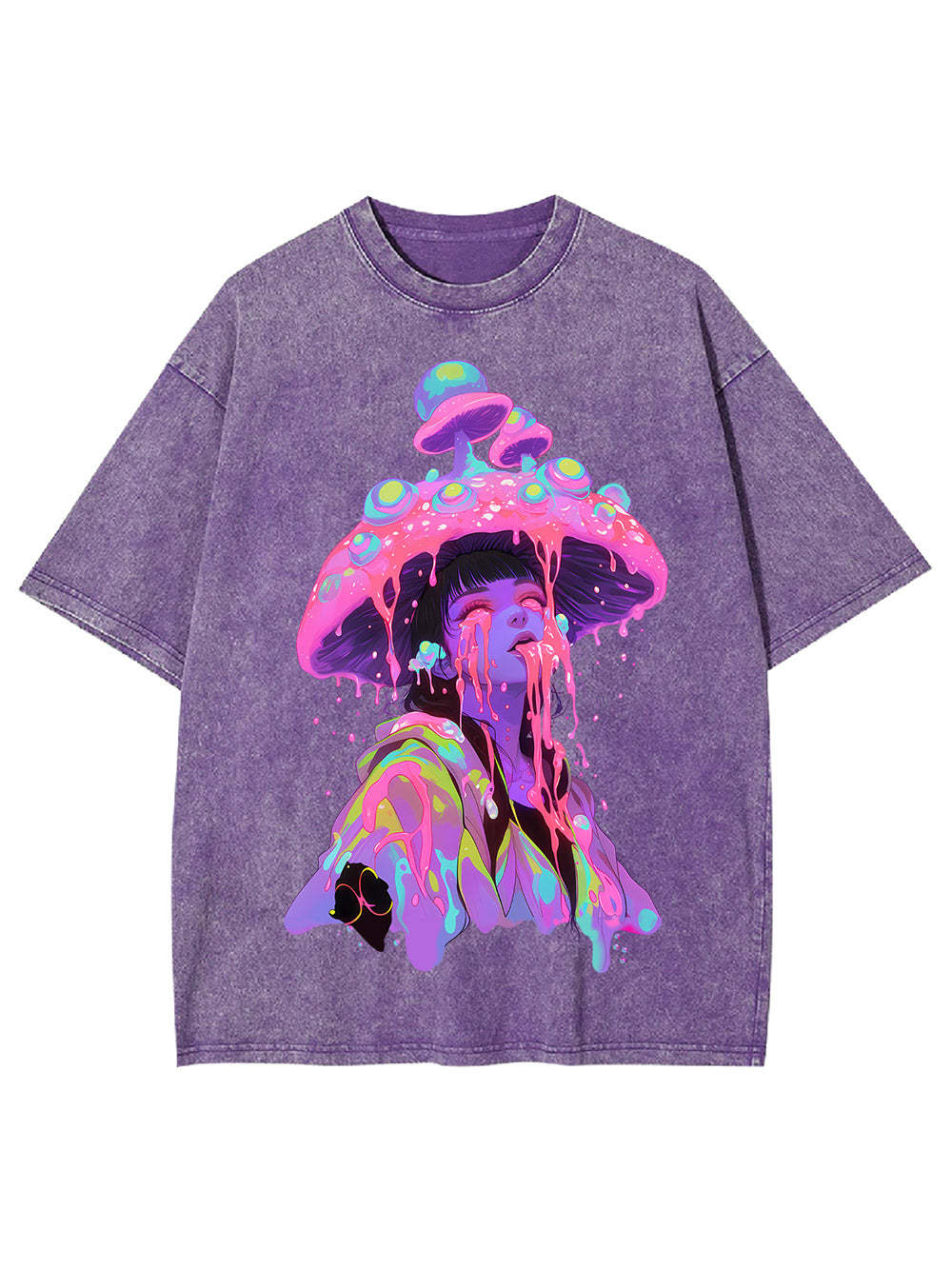 Mushroom Dreamscape Washed Tshirt