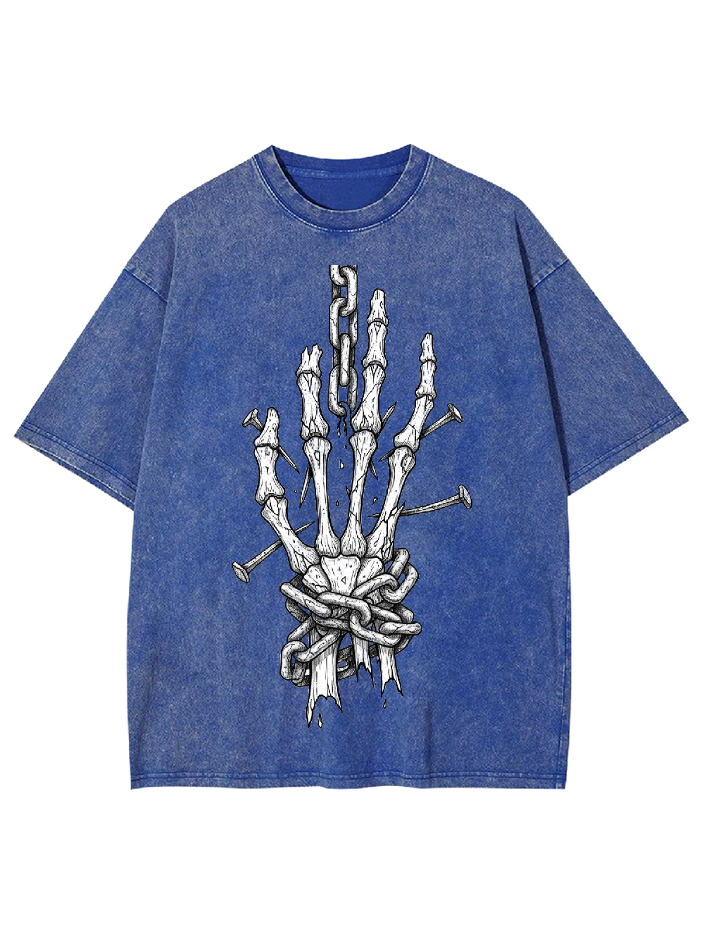 Chained Skeleton Hand Washed Tshirt