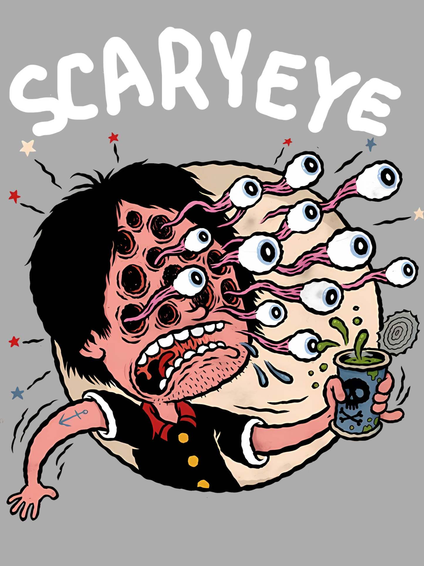 Scary Eye Washed Tshirt
