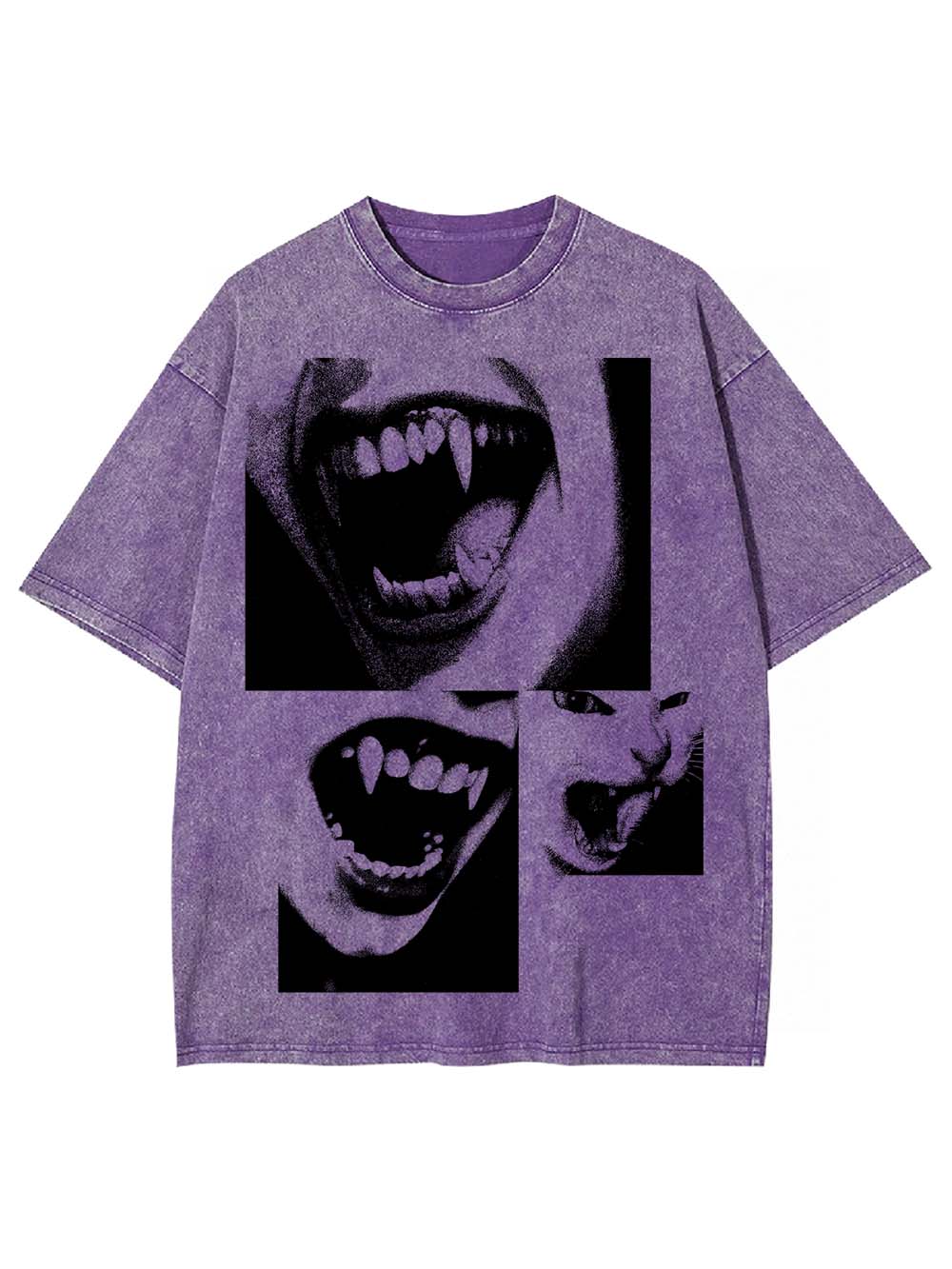 Fangs And Fury Washed Tshirt