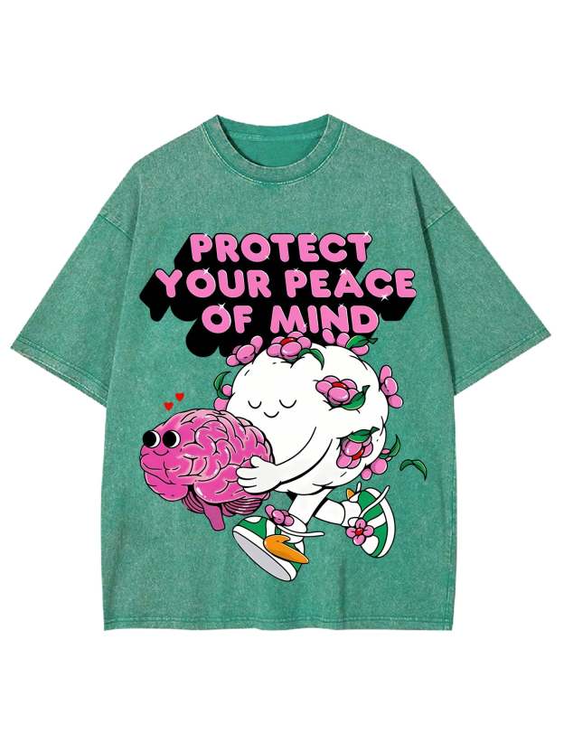 Protect Your Peace Of Mind Washed Tshirt