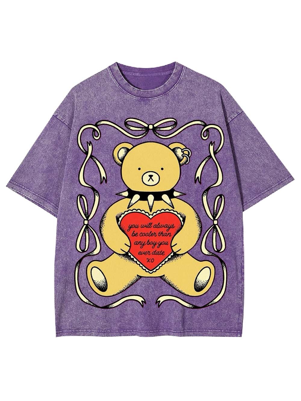 LOVE FROM THE REBEL BEAR WASHED TSHIRT