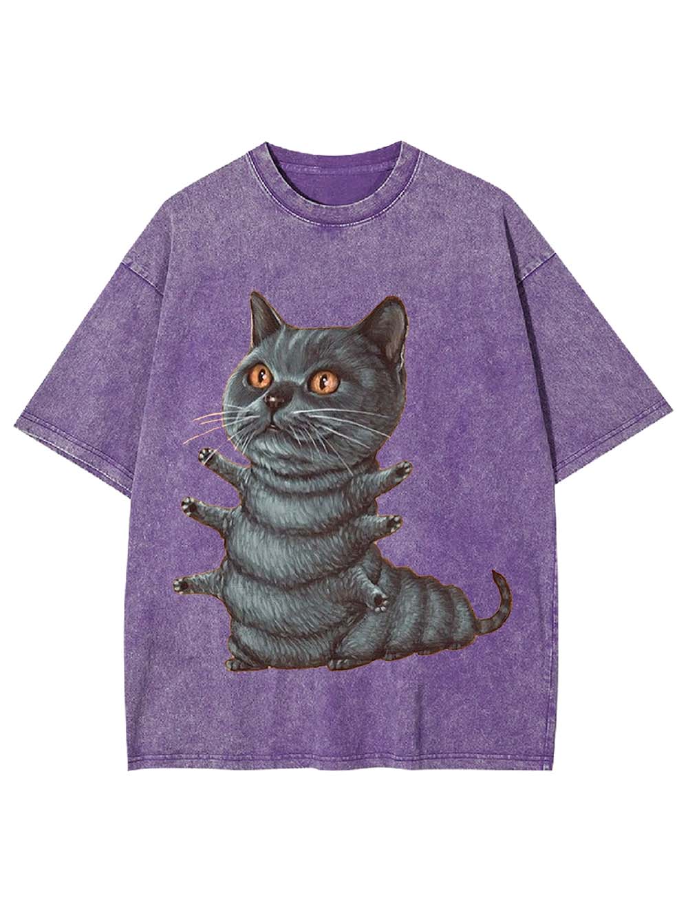 MULTI-HANDED CAT WASHED TSHIRT