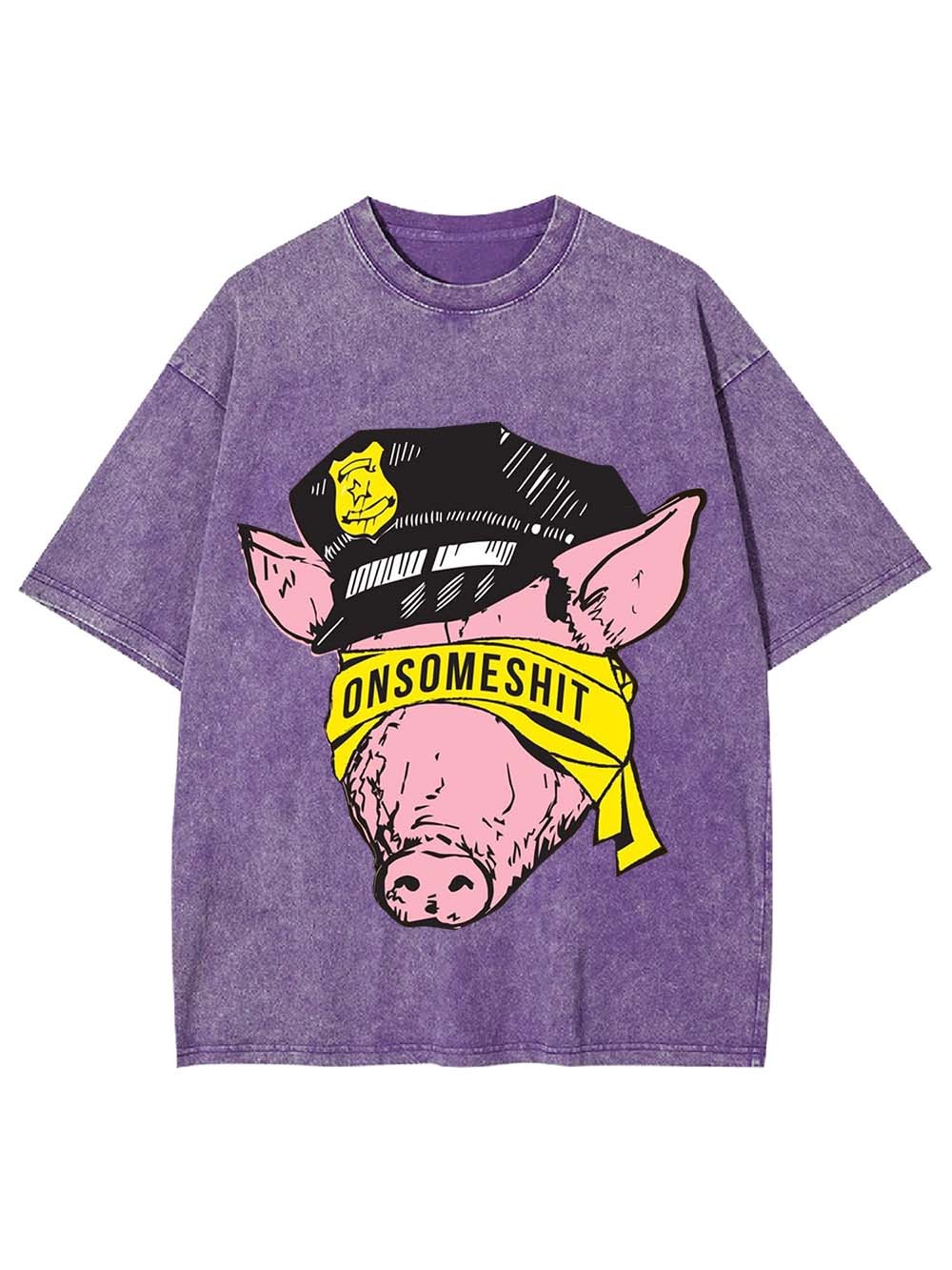 Onsomeshit Washed Tshirt-ClassyOutlaw Sale